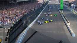 IndyCar-Series-2018.-Indy-500.-Start-1st-Lap